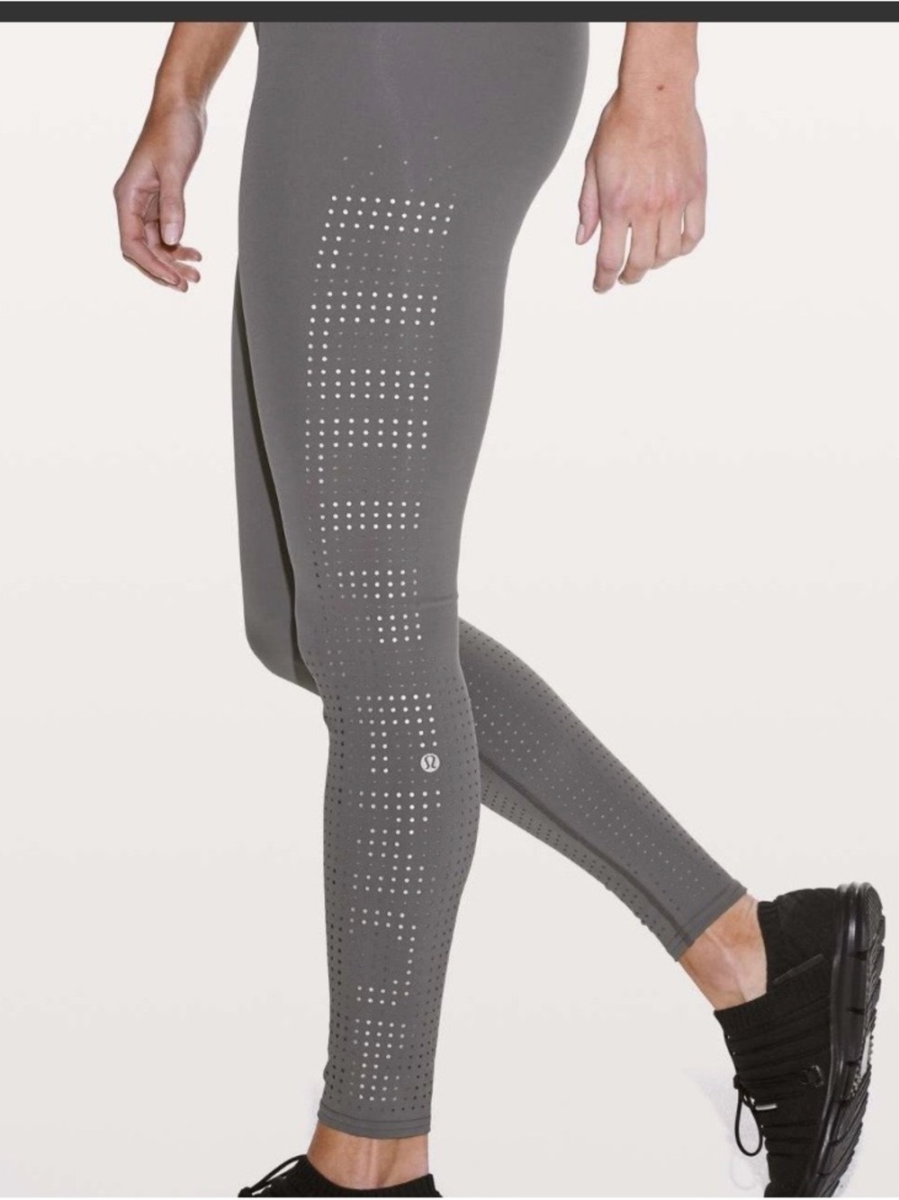 Lululemon X SoulCycle Ride & Reflect Tight 28” Leggings W5BKMS Size 4 Gray